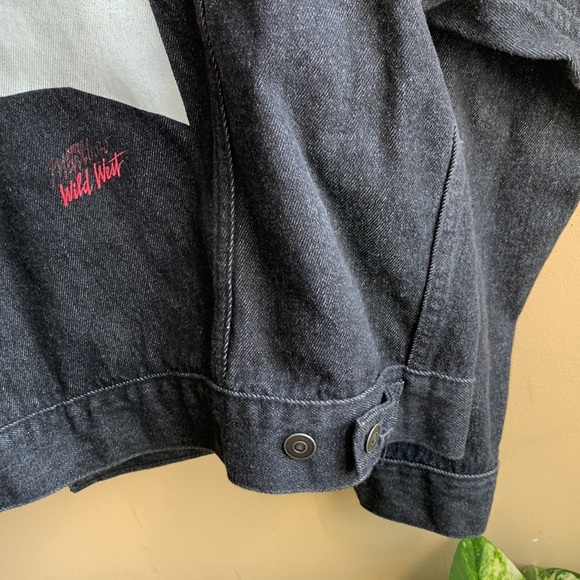 Rare Vintage 80s”/90s” Marboro Black Denim Jacket XL/ TG Unisex - Picture 7 of 7